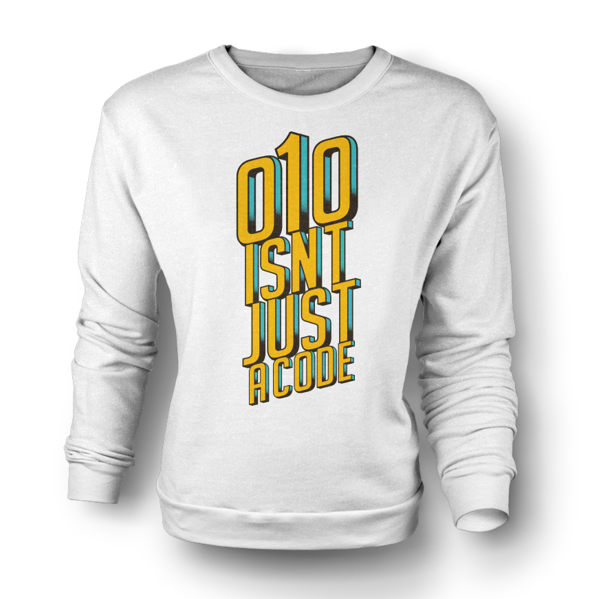 010 ISNT JUST A CODE (Retro) Sweater