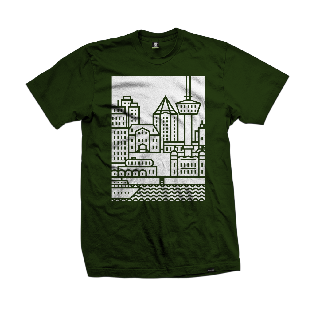 Landschap van Rotterdam 1 tee