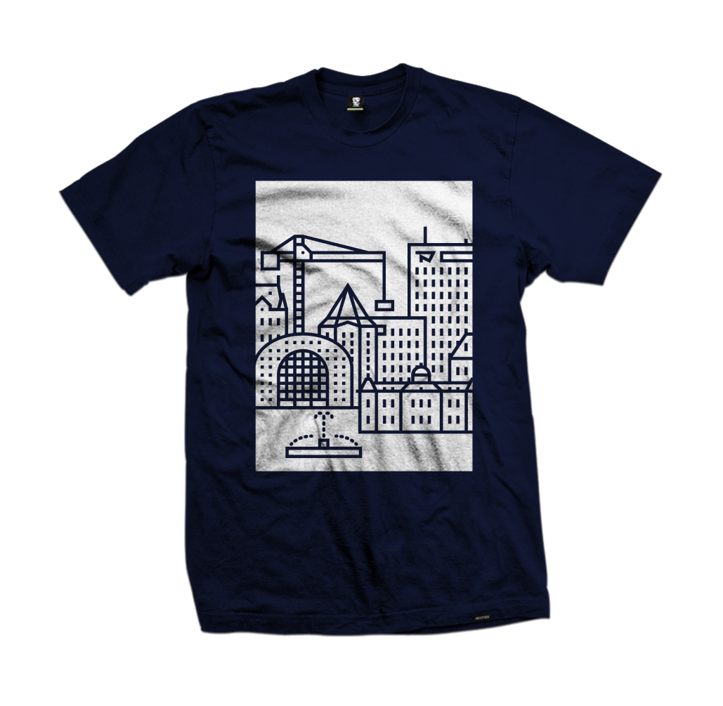 Landschap van Rotterdam 2 tee