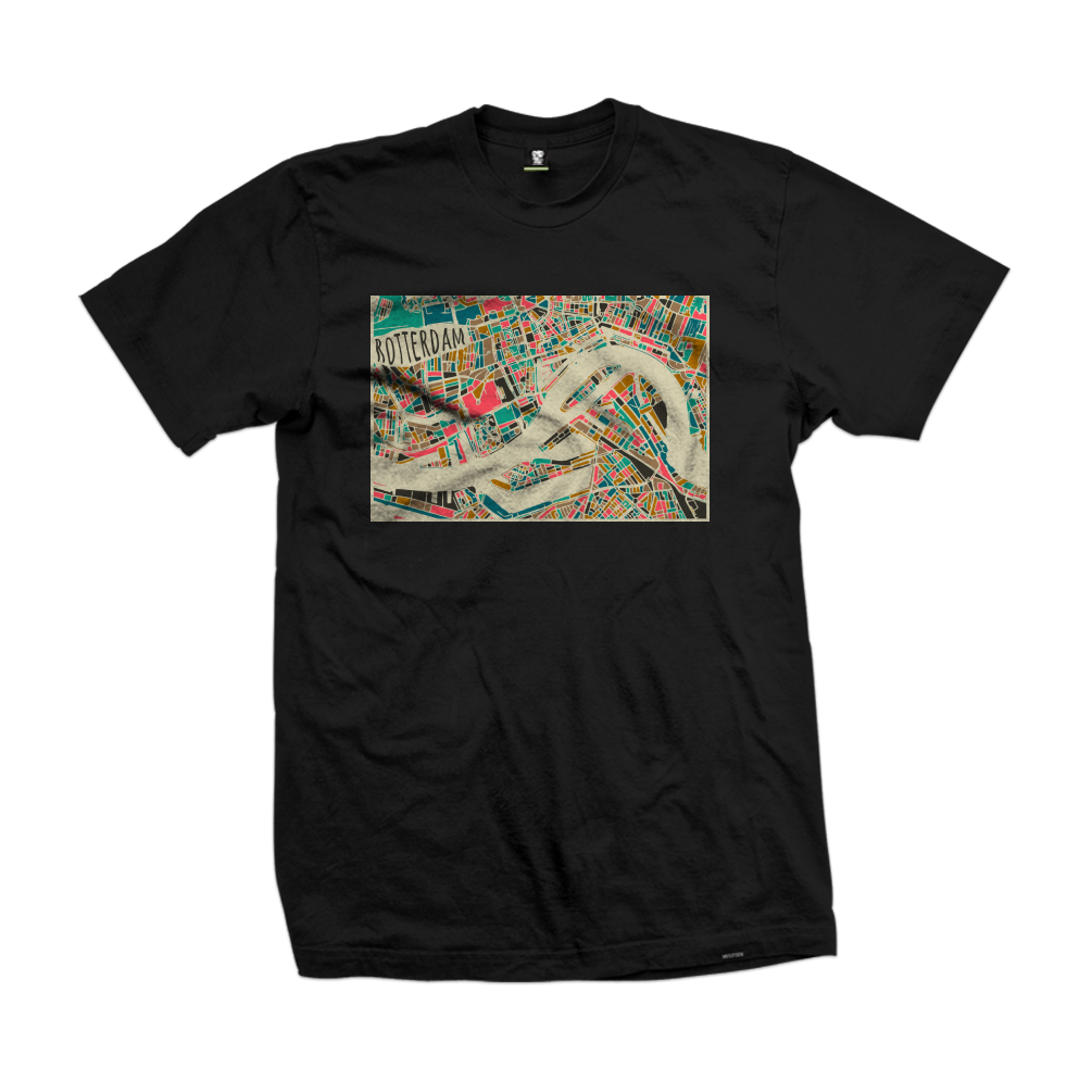 Retro Plattegrond tee